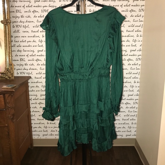 Anthropologie Teal Long Sleeve Dress - Picture 7 of 7